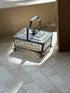 Antique Victorian Sardine Box in Silver-Plated & Cut Glass with Lid and Handle | Collectors Gene
