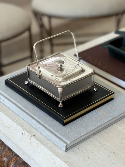 Antique Victorian Silver Plate Sardine Box | Collectors Gene