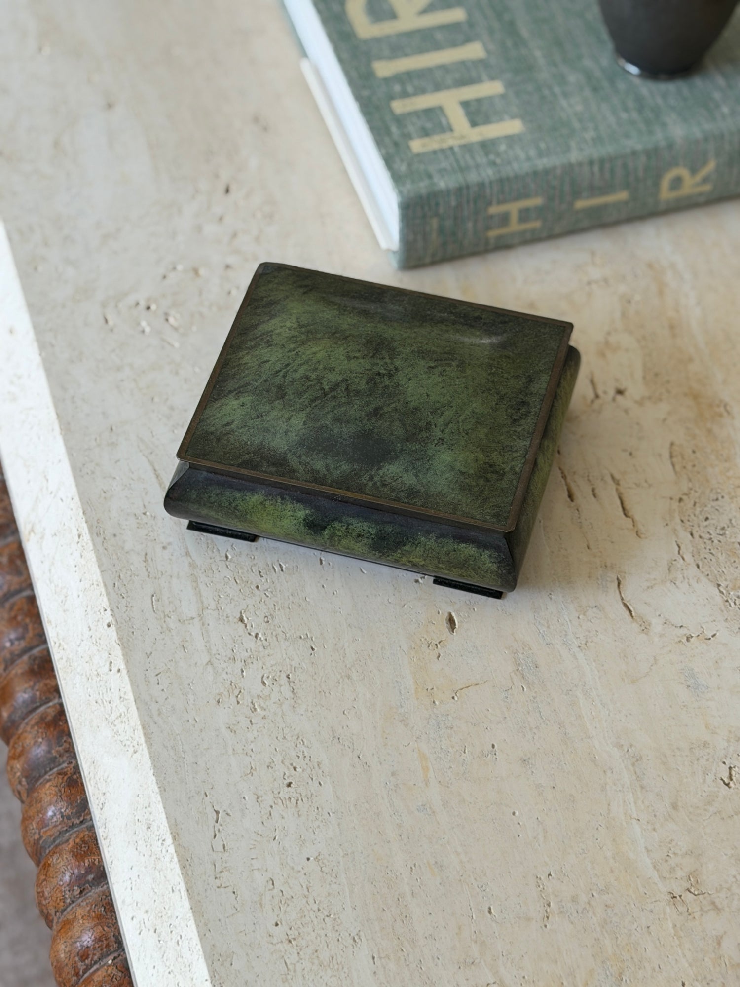 Art Deco Danish Bronze Humidor Box by Holger Fridericias | Collectors Gene