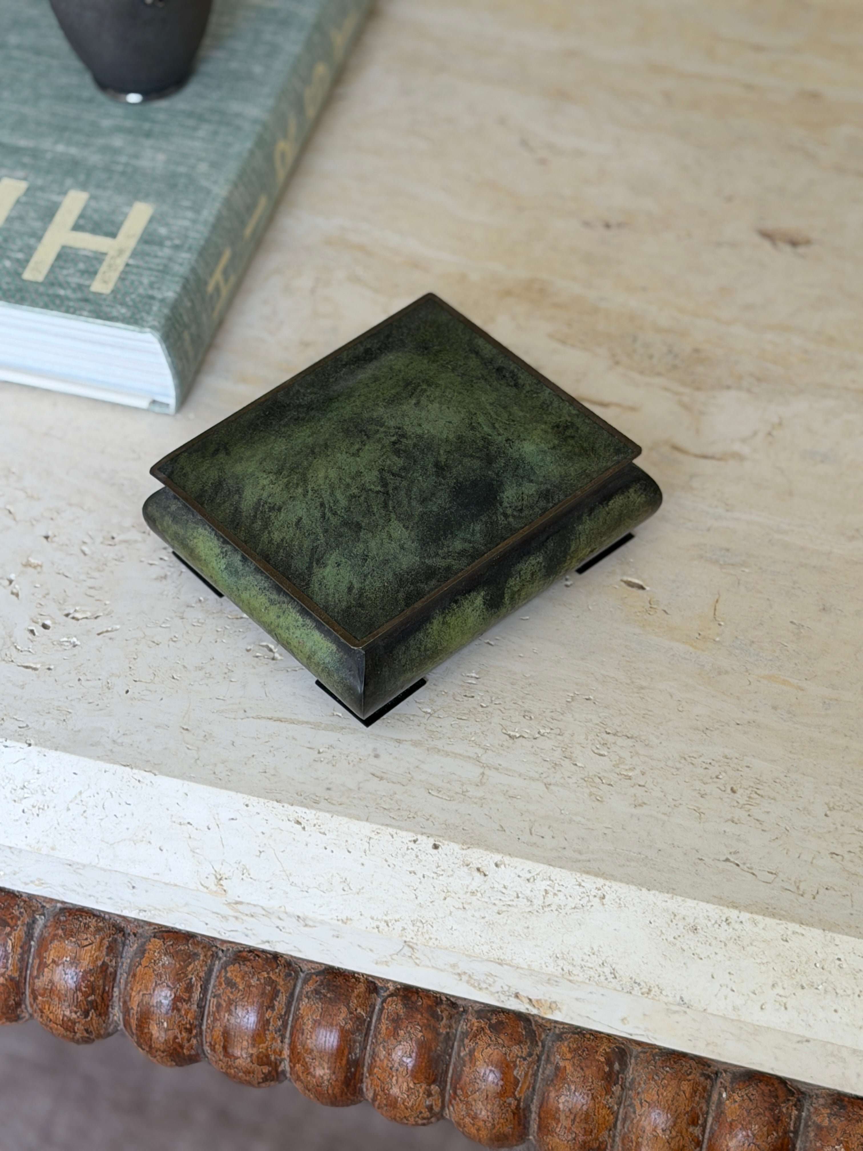 Art Deco Danish Bronze Humidor Box by Holger Fridericias | Collectors Gene