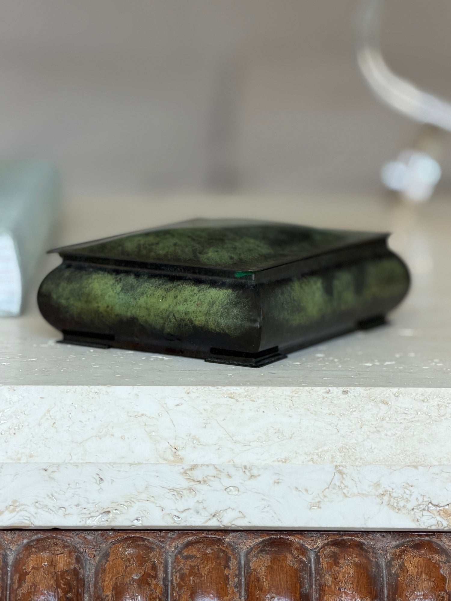 Art Deco Danish Bronze Humidor Box by Holger Fridericias | Collectors Gene