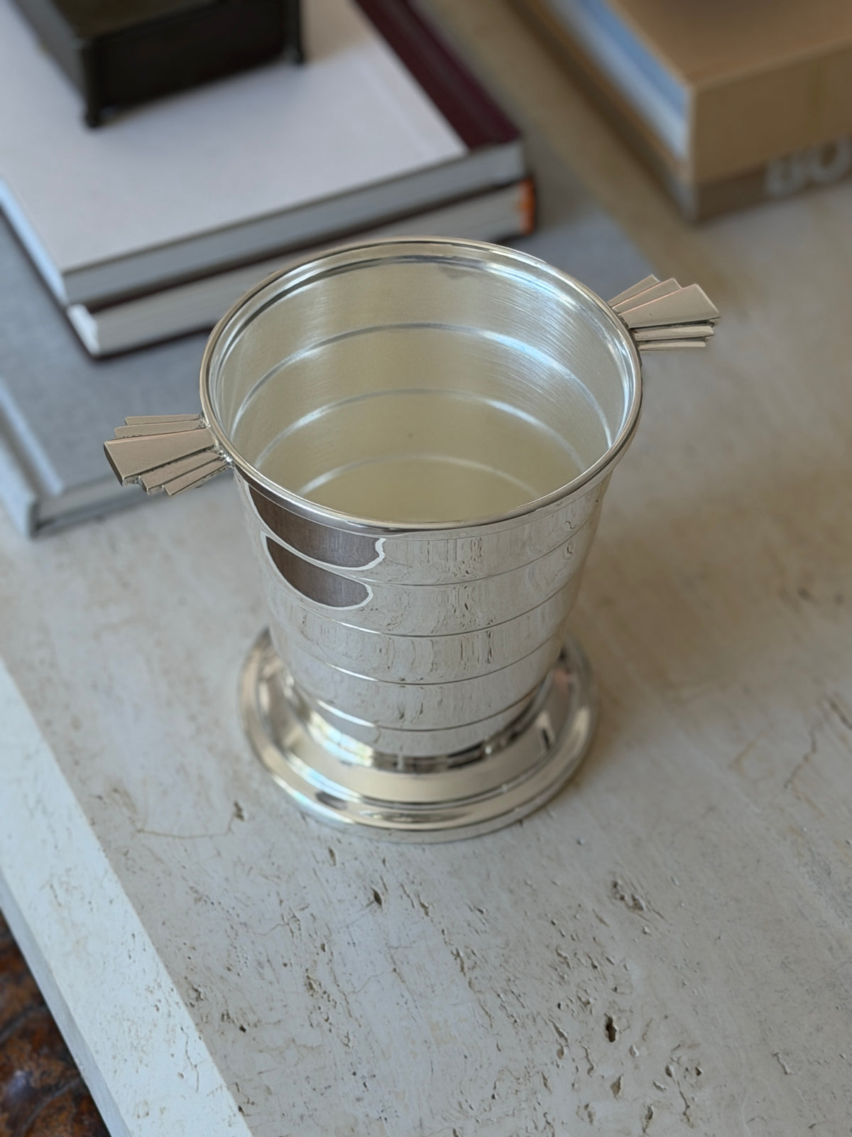 Art Deco Graduated Silver Plate Ice Bucket c.1930 | Collectors Gene