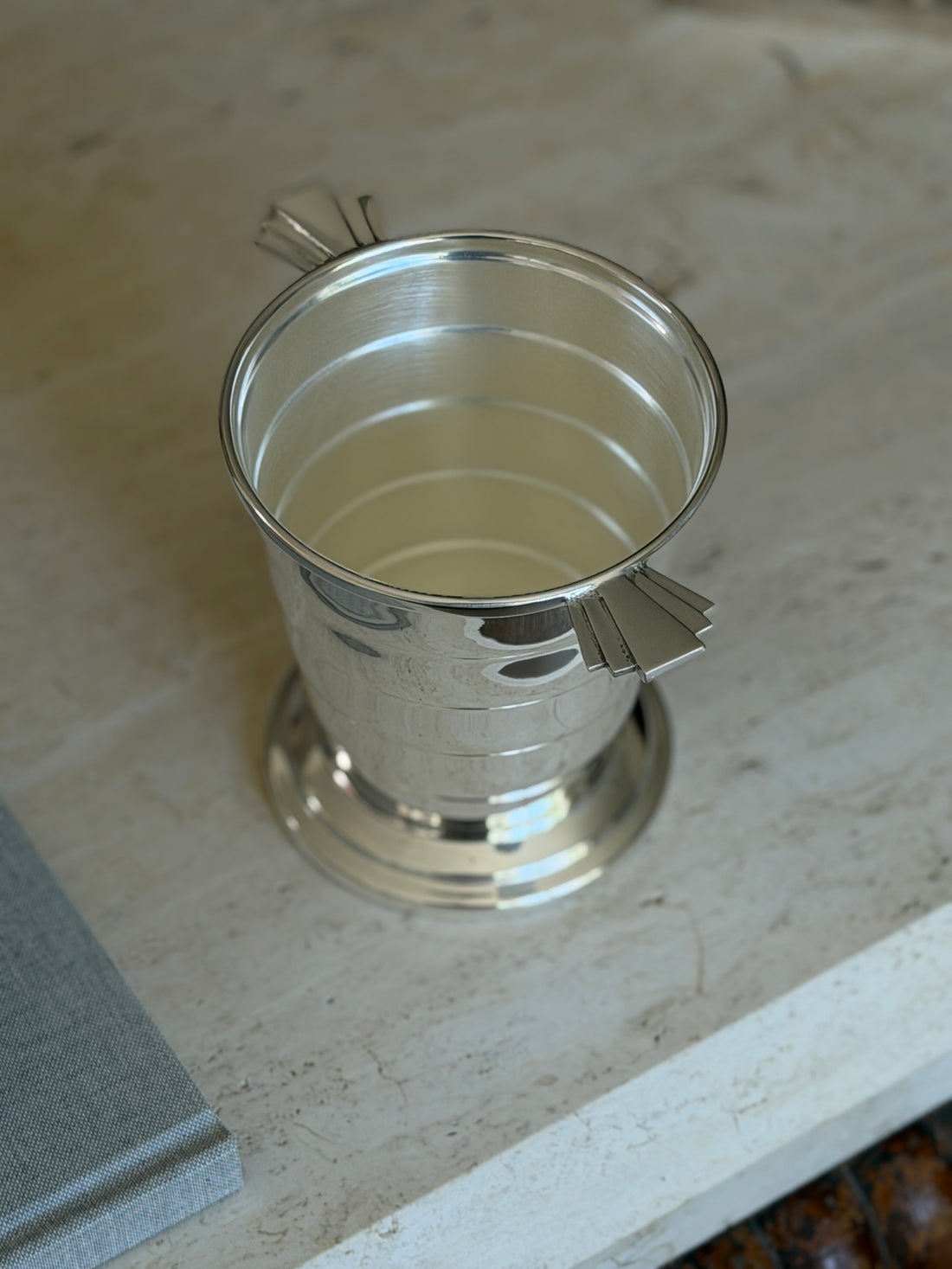 Art Deco Graduated Silver Plate Ice Bucket c.1930 | Collectors Gene