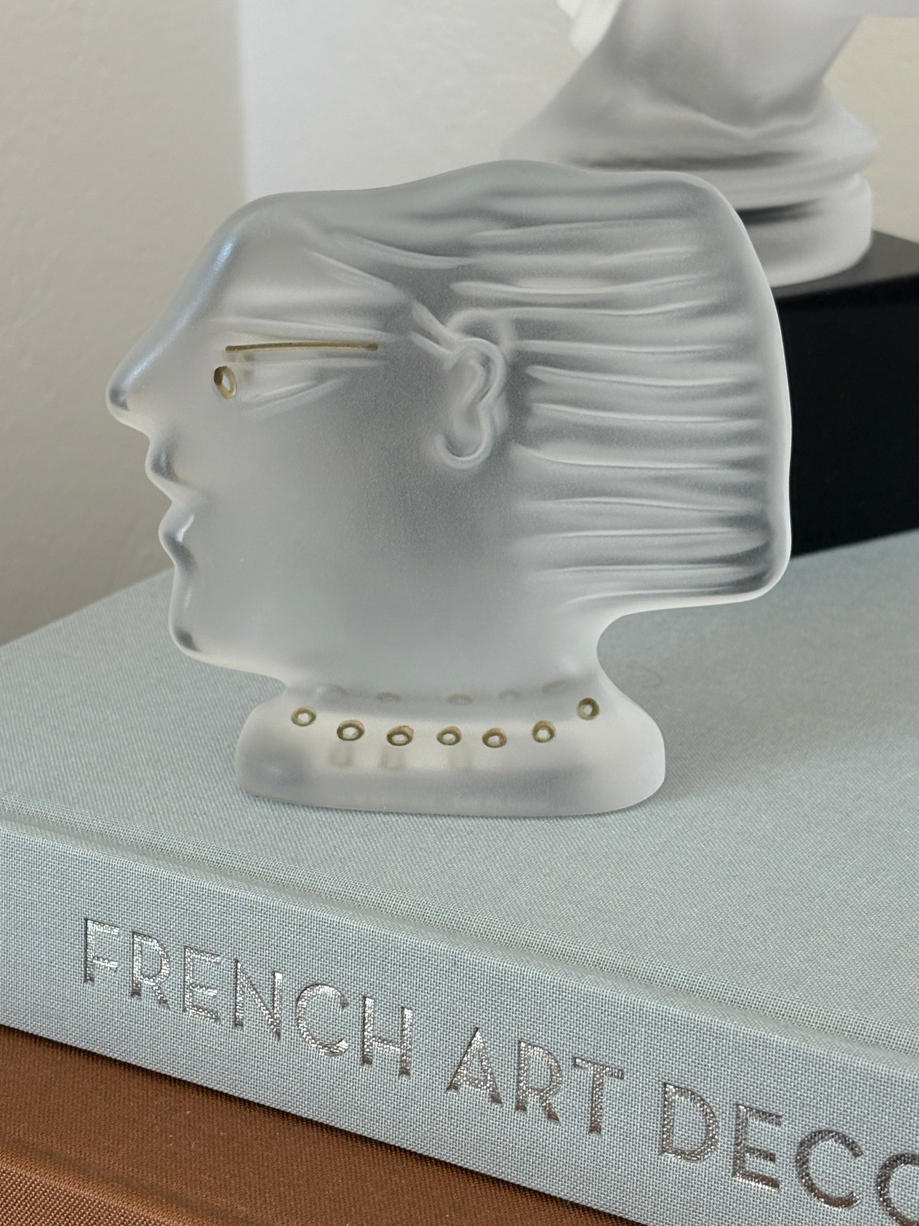 Art Deco Kallisti Sculpture in Clear by Alekos Fassianos for Daum France | Collectors Gene