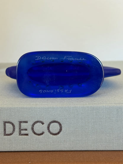 Art Deco Kallisti Sculpture in Cobalt by Alekos Fassianos for Daum France | Collectors Gene