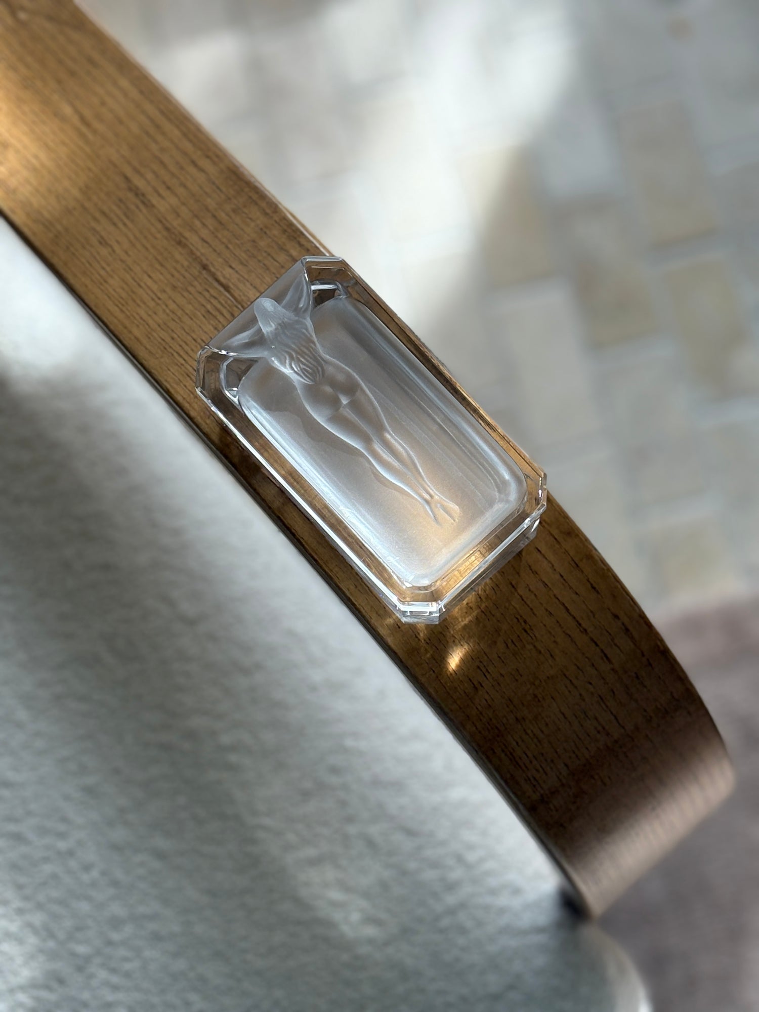 Art Deco Nude Box in Frosted Glass | Collectors Gene