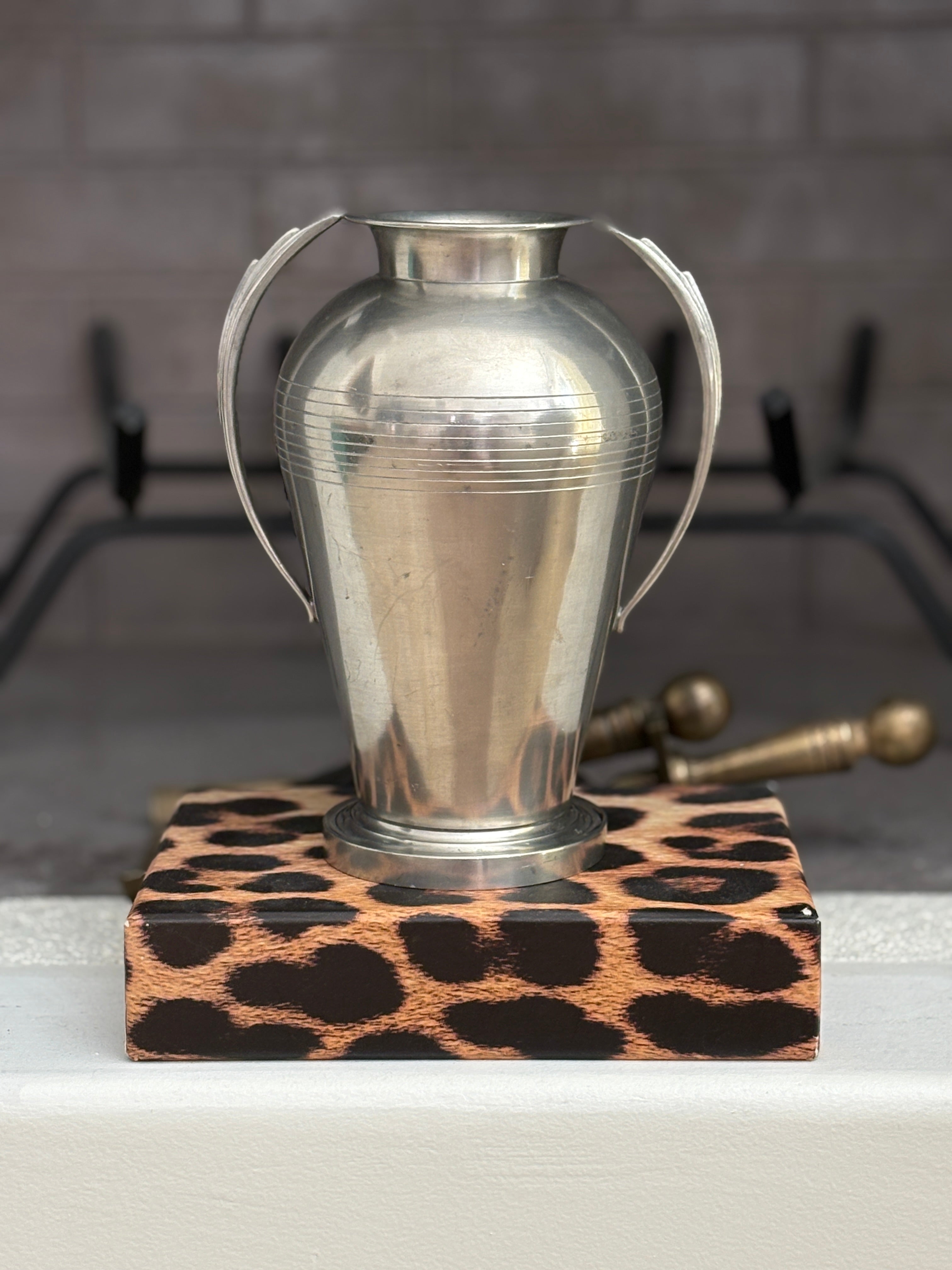 Art Deco Pewter Tenn Vase by GAB Sweden | Collectors Gene