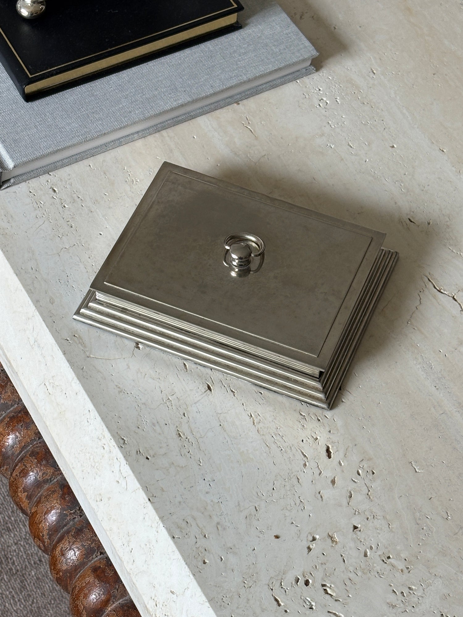Art Deco Silver-Plated Box with Cedar Lining | Collectors Gene