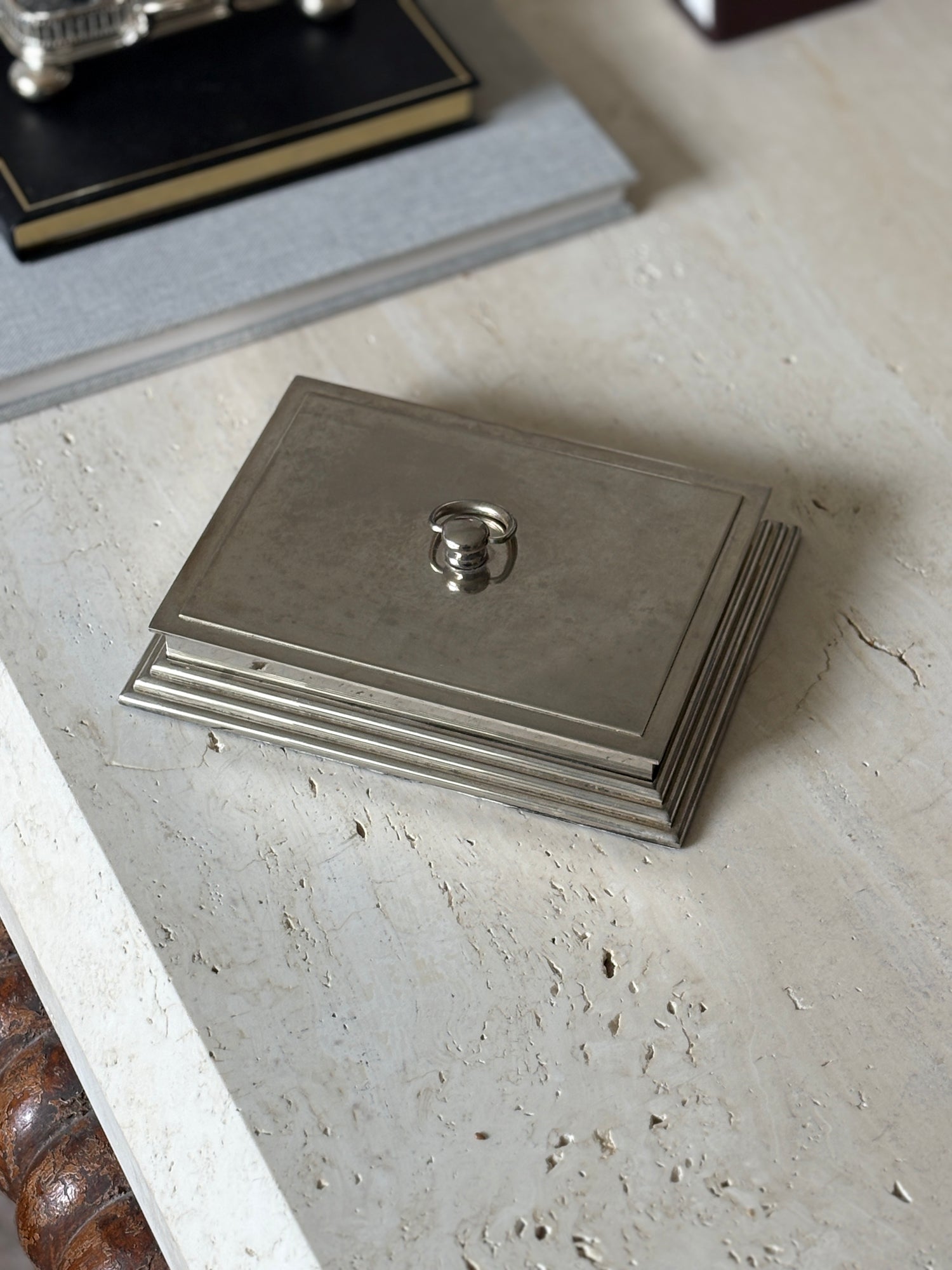 Art Deco Silver-Plated Box with Cedar Lining | Collectors Gene