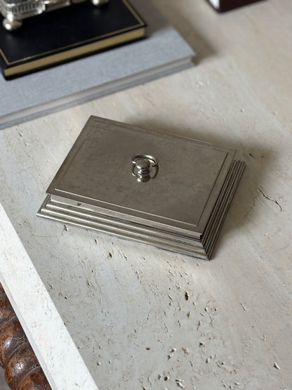 Art Deco Silver-Plated Box with Cedar Lining | Collectors Gene