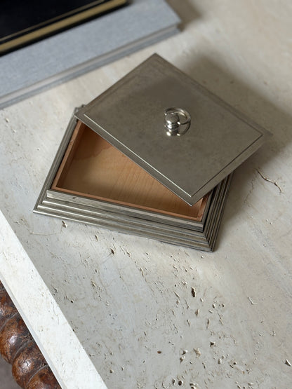 Art Deco Silver-Plated Box with Cedar Lining | Collectors Gene