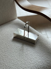 Art Deco Sterling Silver Box with Dual Compartments & Engine Turned Stripes | Collectors Gene