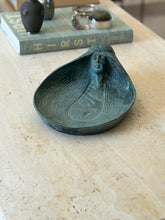 Art Deco Style Green Patinated Bronze Woman Sculptural Bowl Dish | Collectors Gene