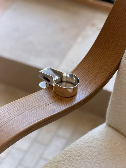 Asprey &amp; Co. Silver Table Clip Clamp On Matchbox Holder &amp; Ashtray – London 1922  | Collectors Gene