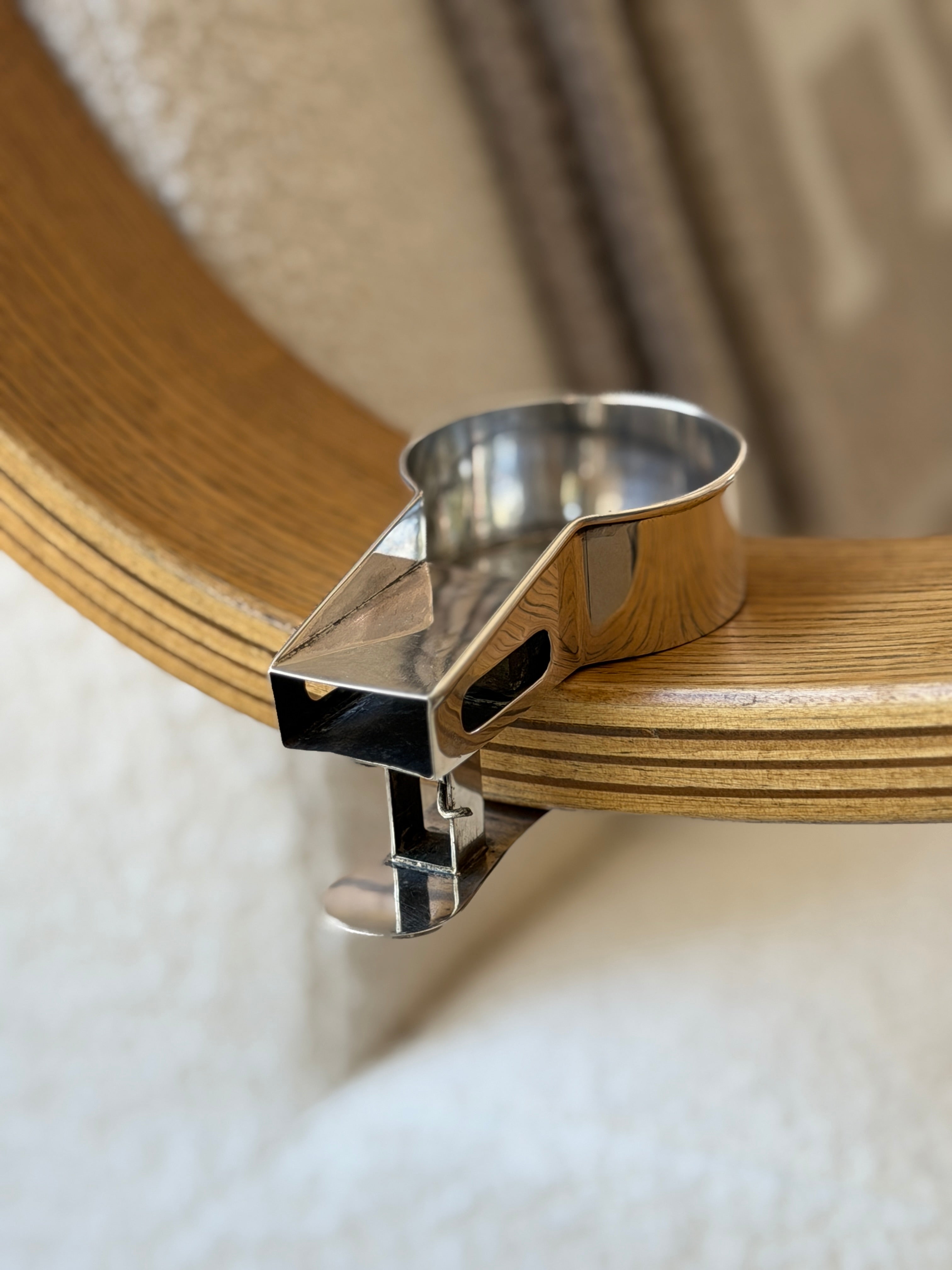 Asprey &amp; Co. Silver Table Clip Clamp On Matchbox Holder &amp; Ashtray – London 1922  | Collectors Gene