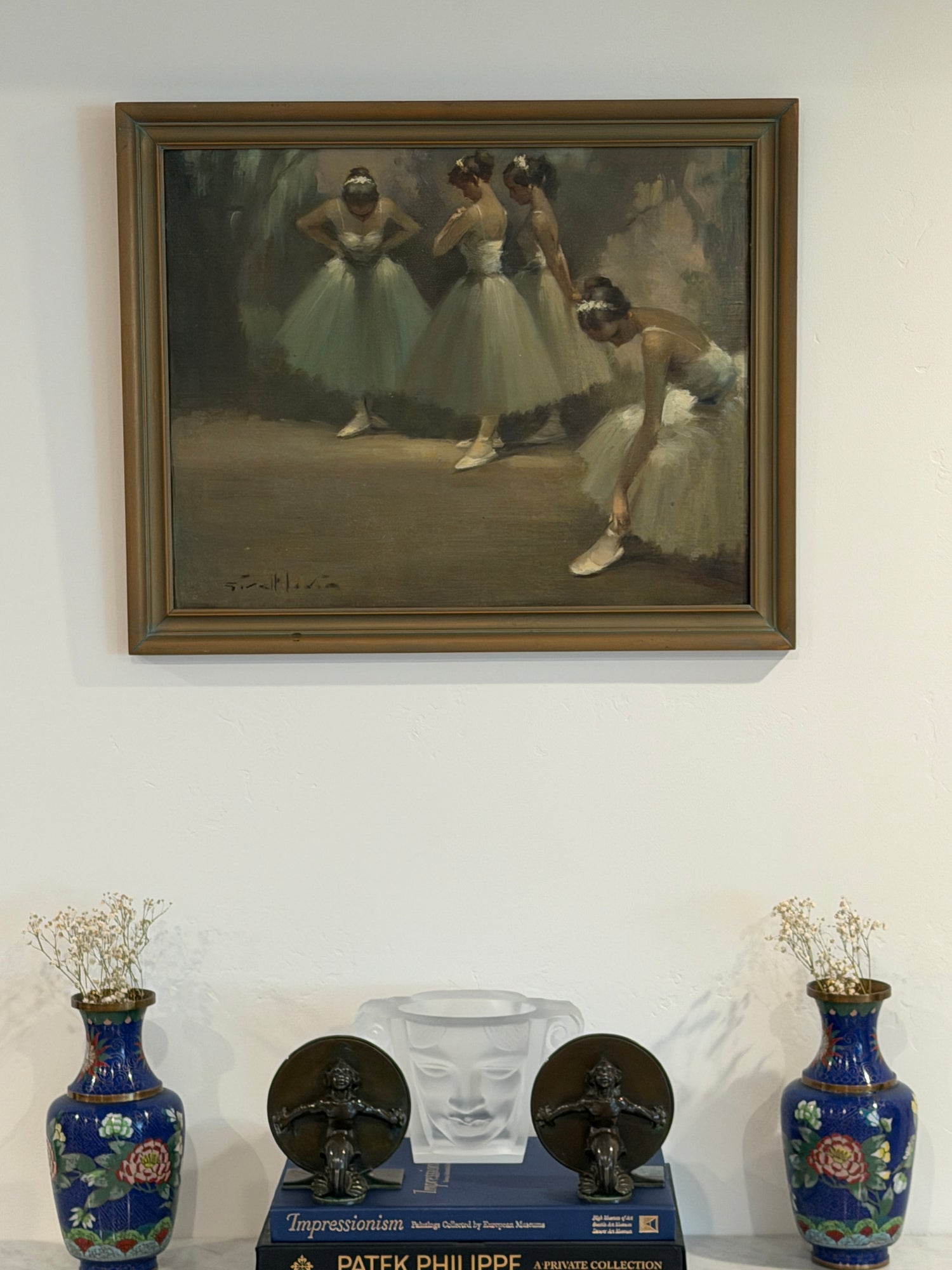Ballerinas Oil Painting by Juan Giralt-Lerin | Collectors Gene
