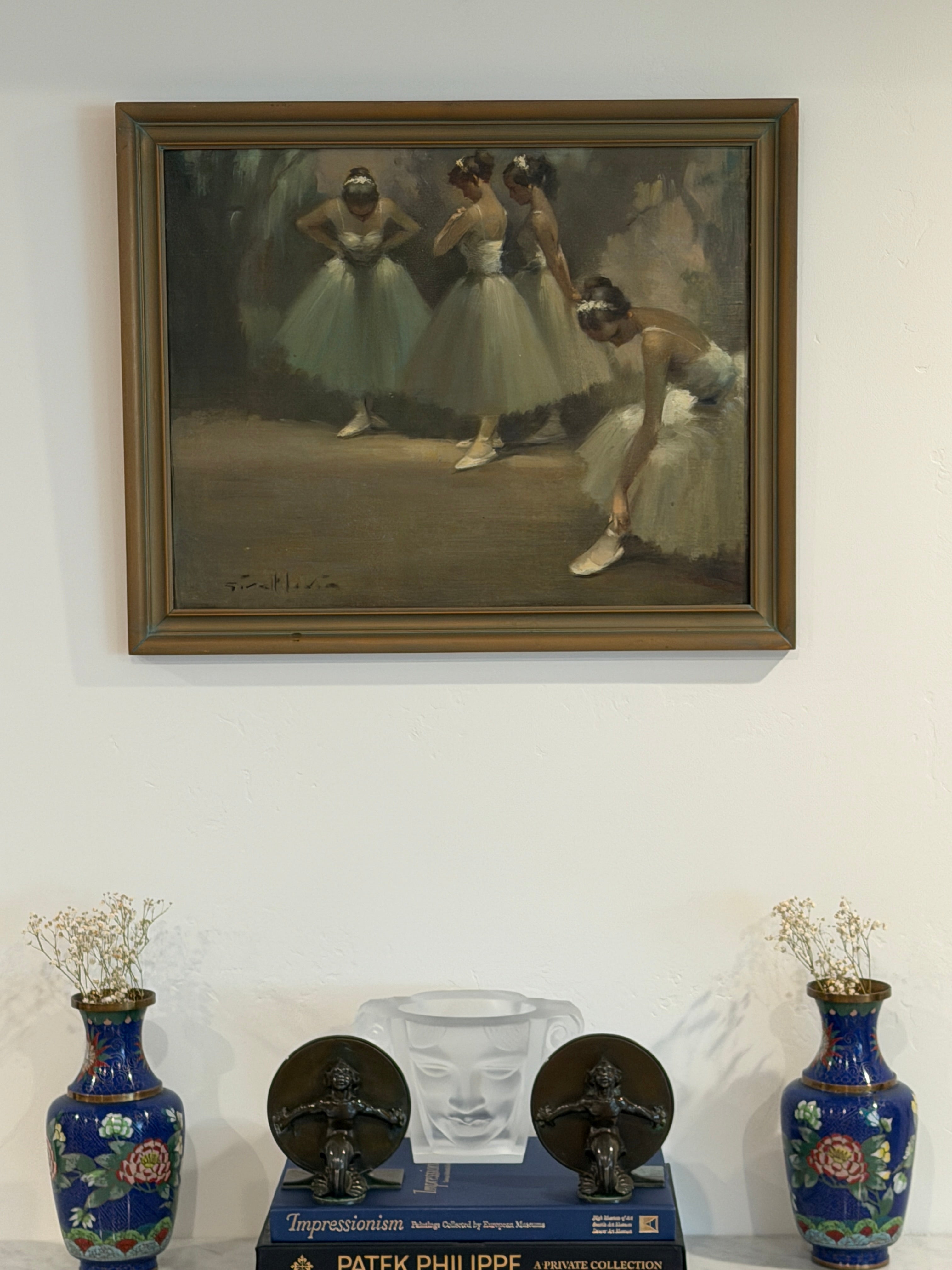 Ballerinas Oil Painting by Juan Giralt-Lerin | Collectors Gene
