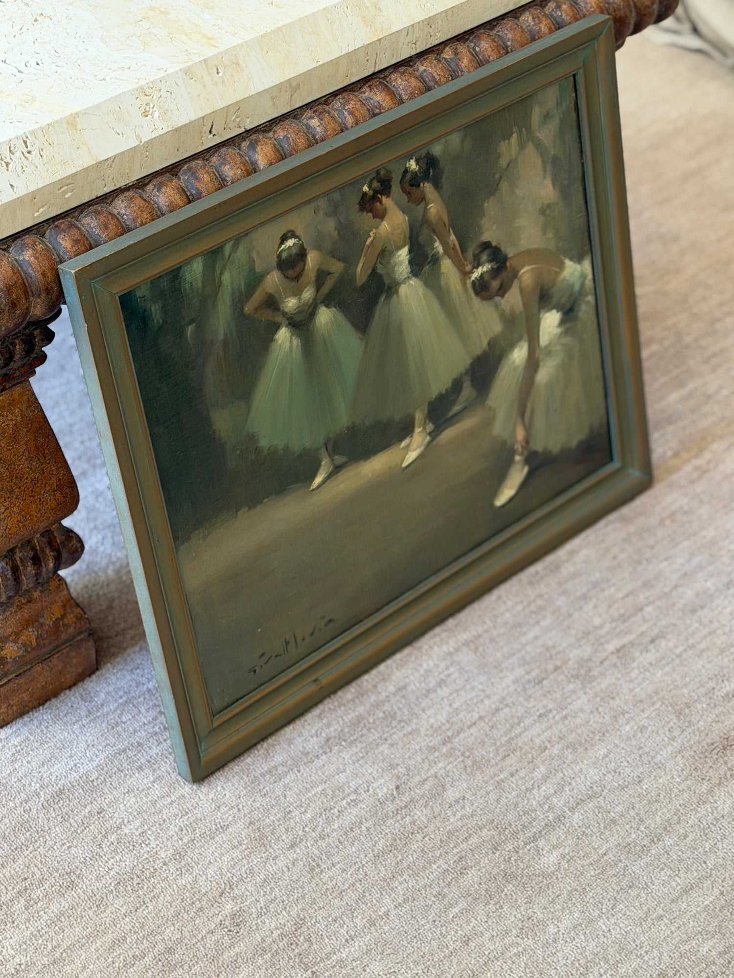 Ballerinas Oil Painting by Juan Giralt-Lerin | Collectors Gene