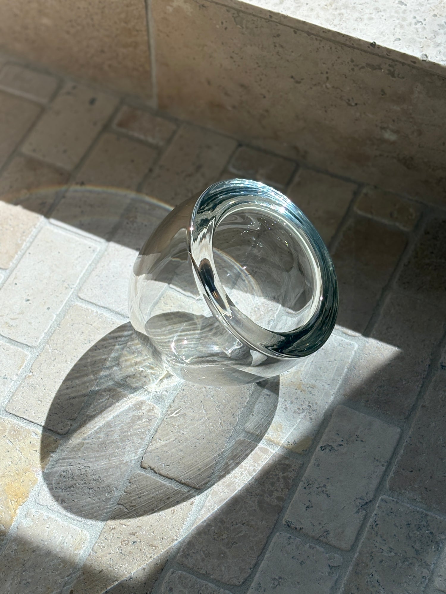 Barbini Murano Tilted Glass Bowl | Collectors Gene