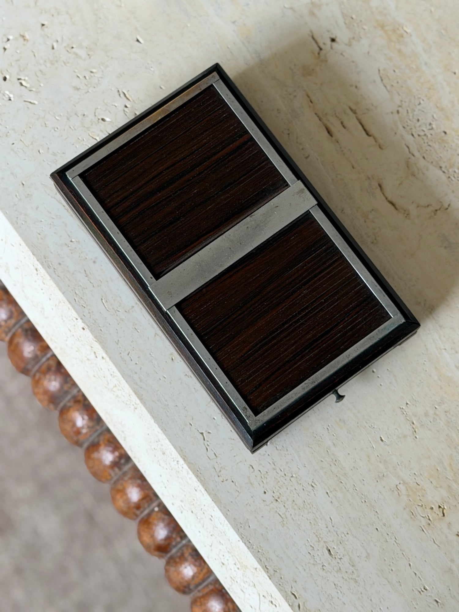 Bauhaus Art Deco Roll Top Wood Box - Germany c.1930 | Collectors Gene
