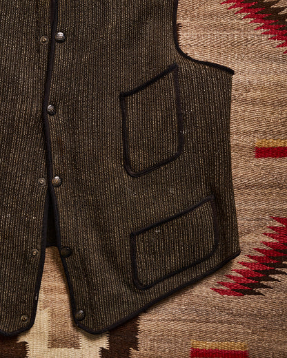 Beech Vest with Snap Placket with Belted Back | Doug Bihlmaier