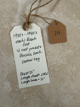 Beech Vest with Snap Placket with Belted Back | Doug Bihlmaier