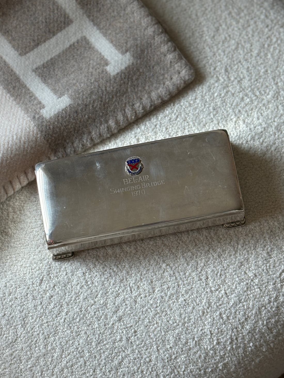 Bel Air Country Club Sterling Silver and Enamel Trophy Box - c. 1970 | Collectors Gene