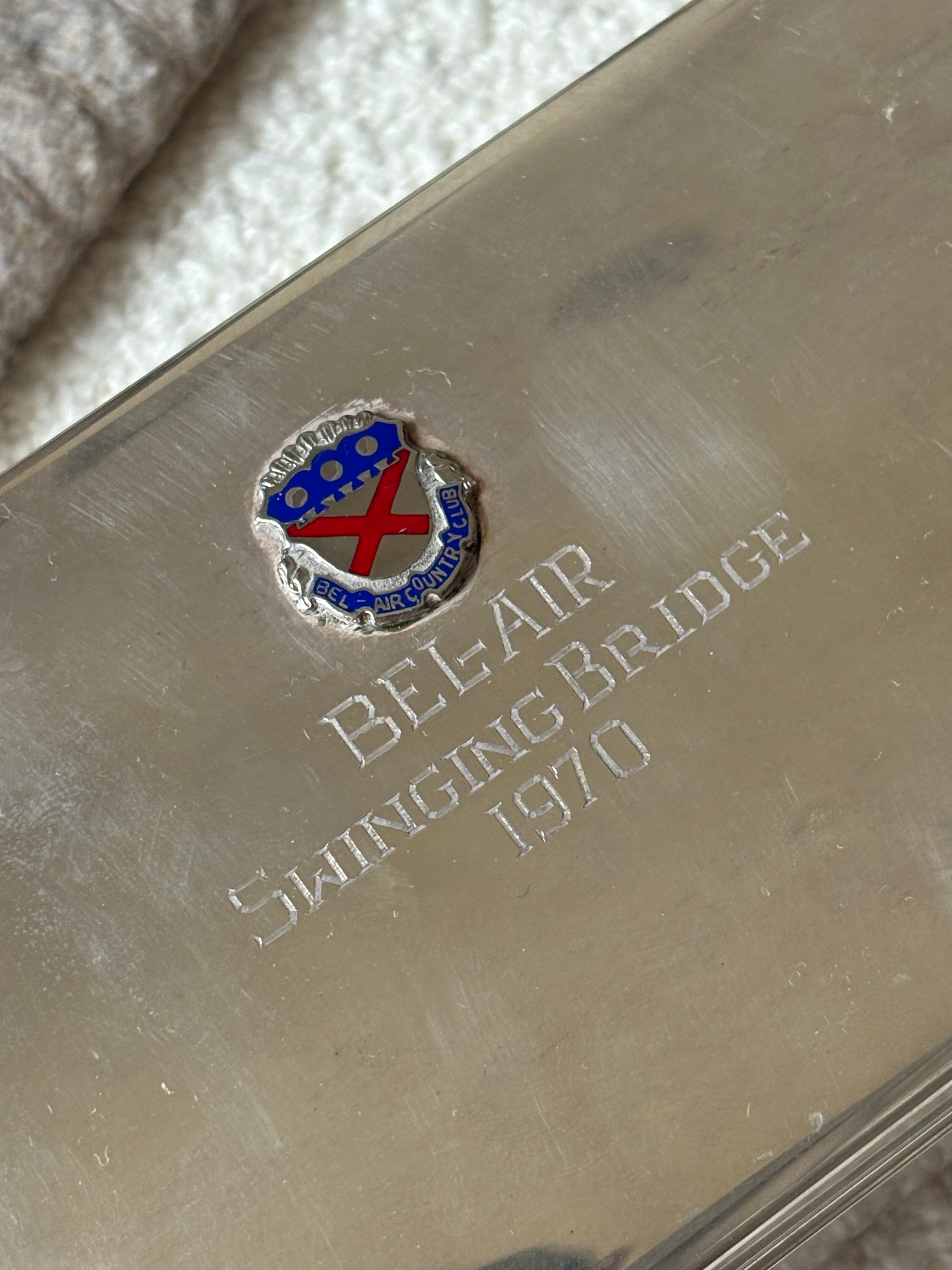 Bel Air Country Club Sterling Silver and Enamel Trophy Box - c. 1970 | Collectors Gene