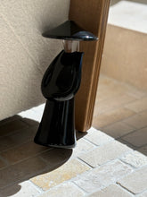 Black & Clear Murano Glass Asian Sculpture with Conical Hat by Renato Anatra | Collectors Gene