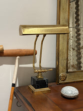 Brass and Marble Vintage Banker&