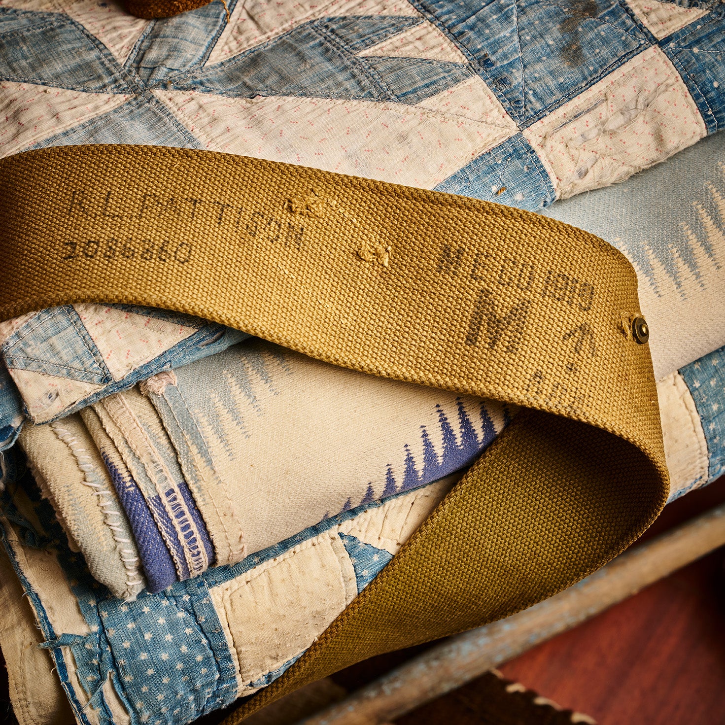 British WWI Olive with Brass Buckle Belt | Doug Bihlmaier