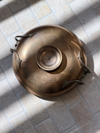 Bronze Art Nouveau Medusa Bowl with Scroll Handles