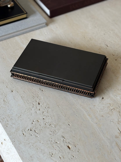 Bronze Box with Spiral Frieze and Cedar Lining