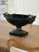 Bronze and Stone Centerpiece Planter with Rams Heads | Collectors Gene