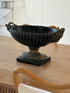 Bronze and Stone Centerpiece Planter with Rams Heads | Collectors Gene