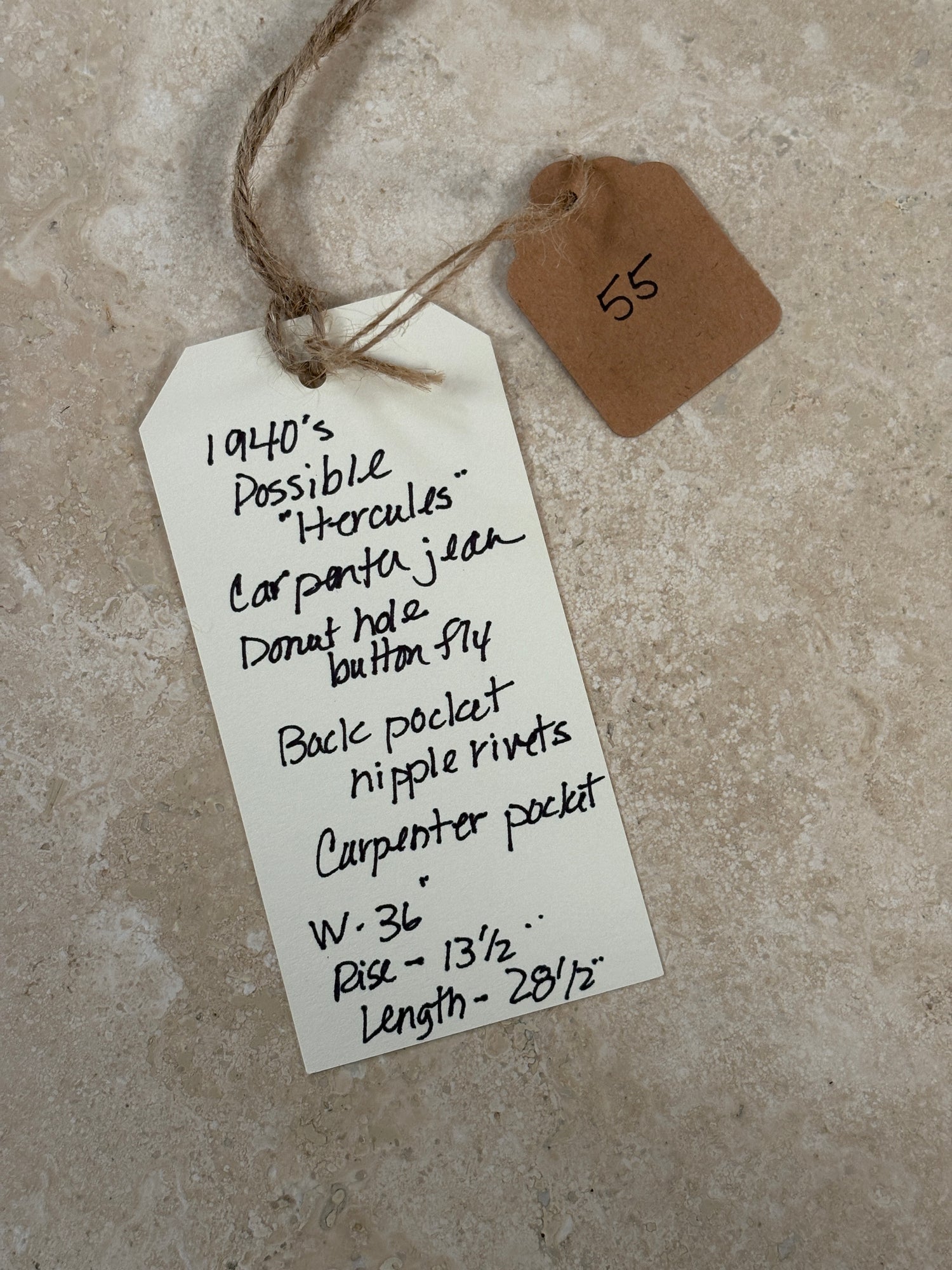 Carpenter Jeans 1930s | Doug Bihlmaier