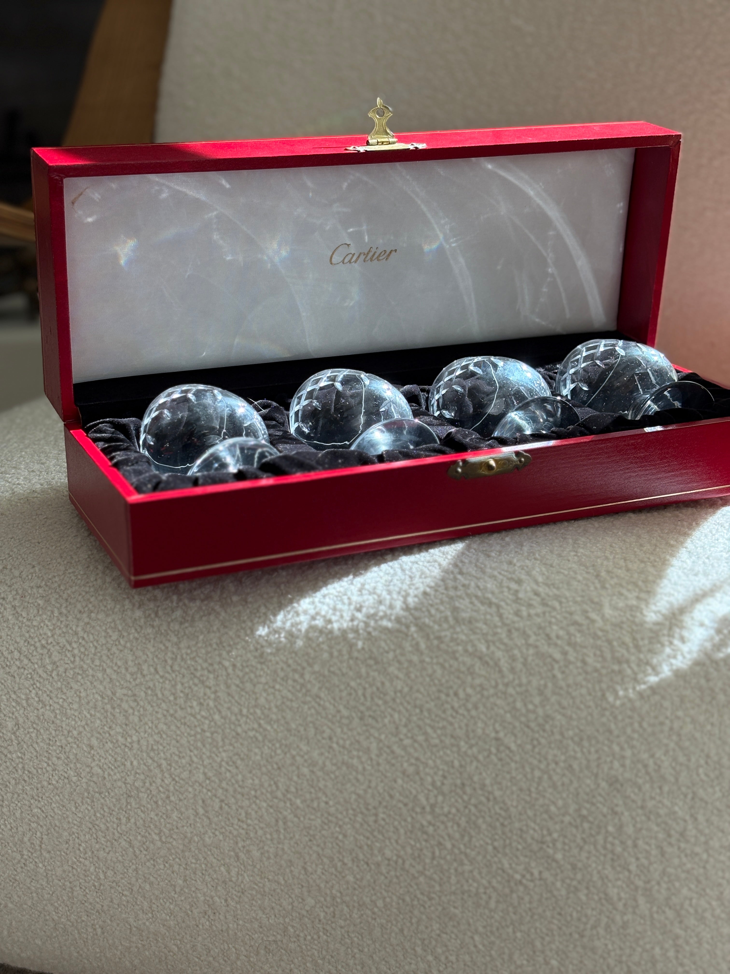 Cartier Brandy Snifter Glass Set with Box – Collectors Gene