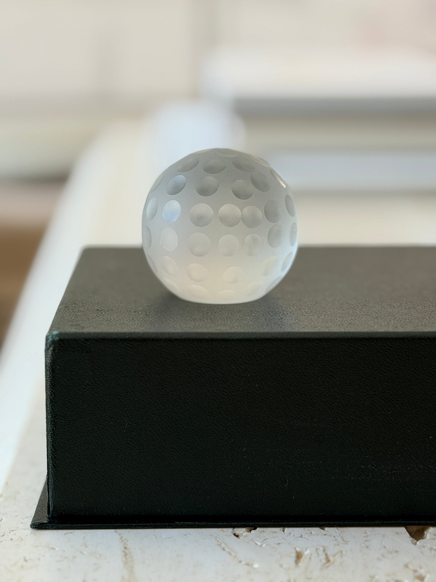 Cartier Crystal Golf Ball Paperweight