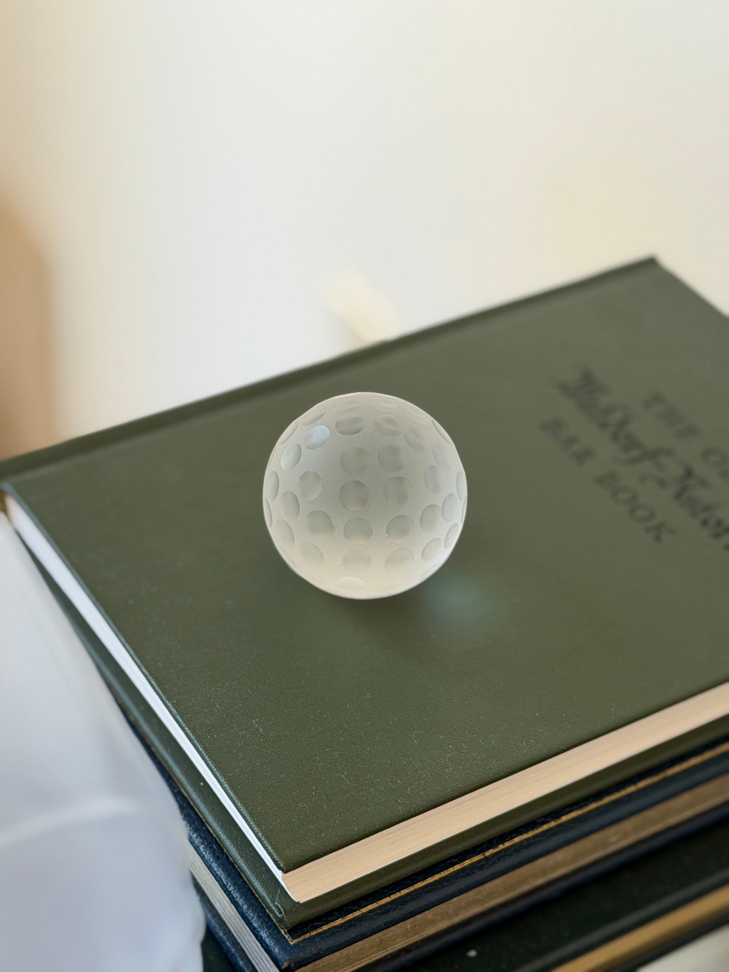 Cartier Crystal Golf Ball Paperweight