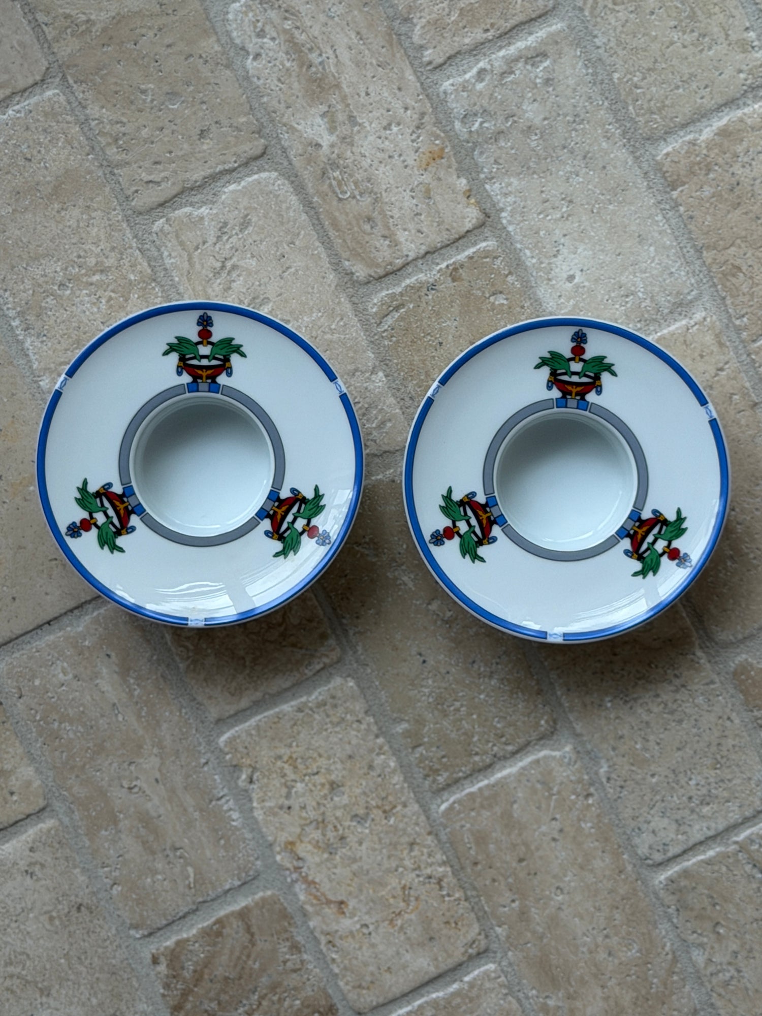 Cartier La Maison Venitienne Limoges Porcelain Votive Candle Holders | Collectors Gene