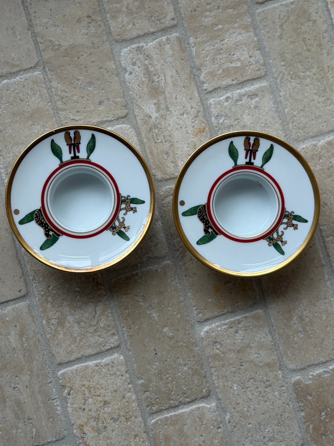 Cartier La Maison de Louis Cartier Limoges Porcelain Votive Candle Holders | Collectors Gene