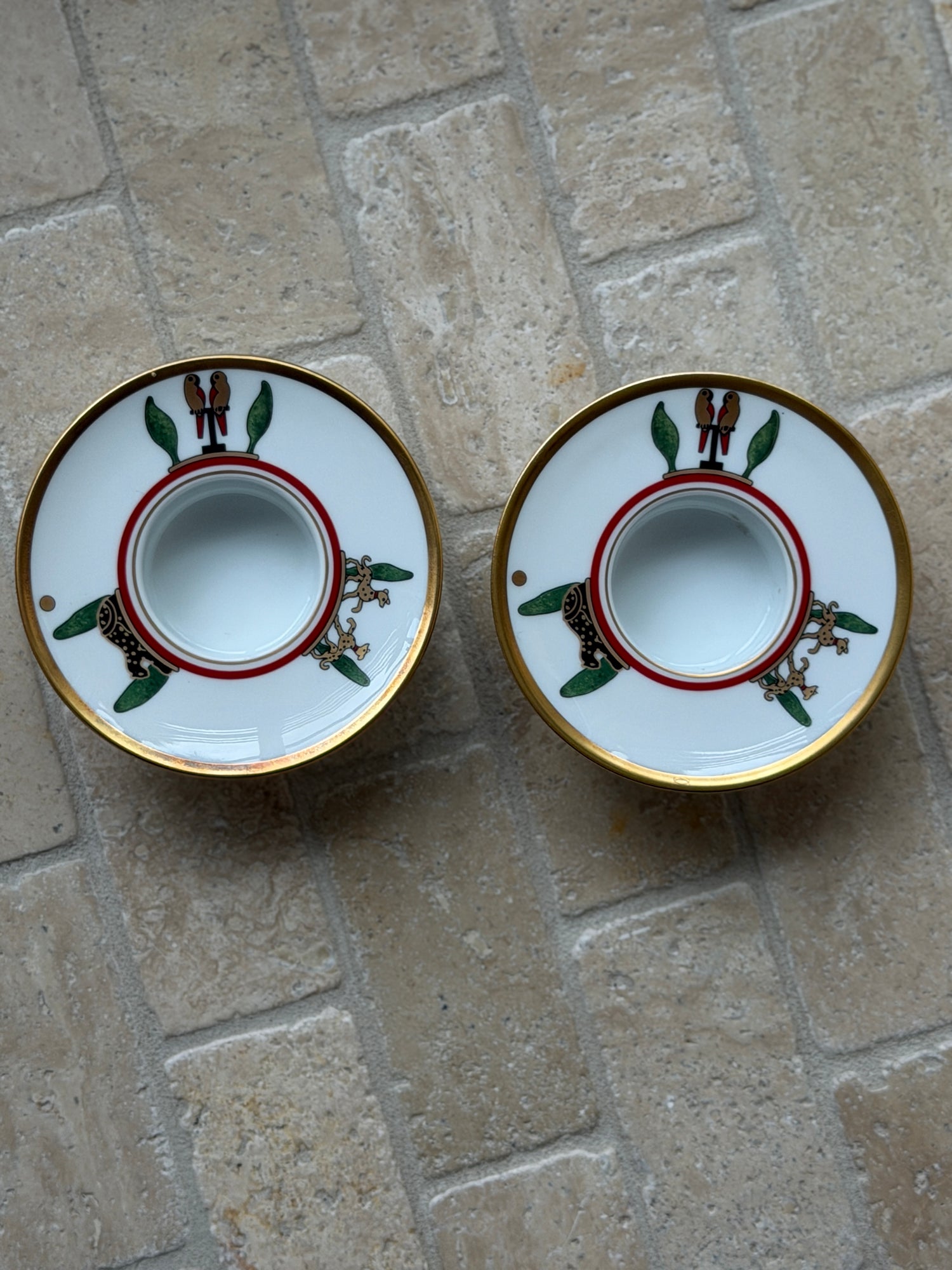 Cartier La Maison de Louis Cartier Limoges Porcelain Votive Candle Holders | Collectors Gene