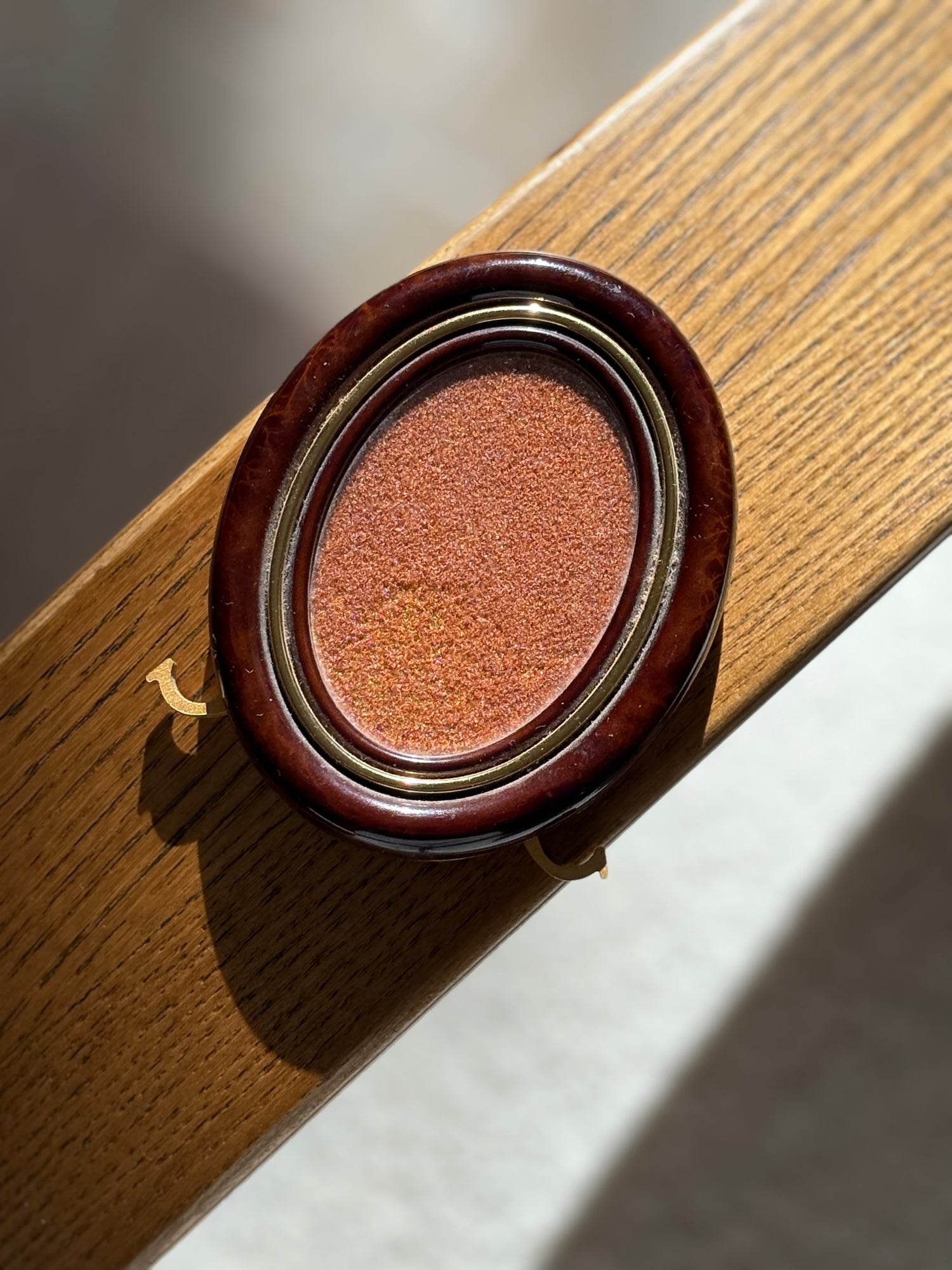 Cartier “Le Must de Cartier” Brown Enamel "Baignoire" Oval Picture Frame | Collectors Gene
