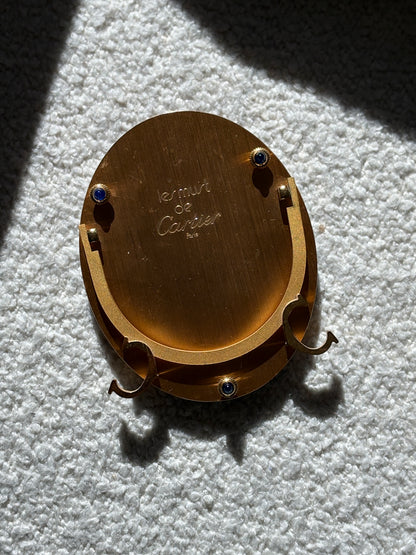 Cartier “Le Must de Cartier” Brown Enamel "Baignoire" Oval Picture Frame | Collectors Gene