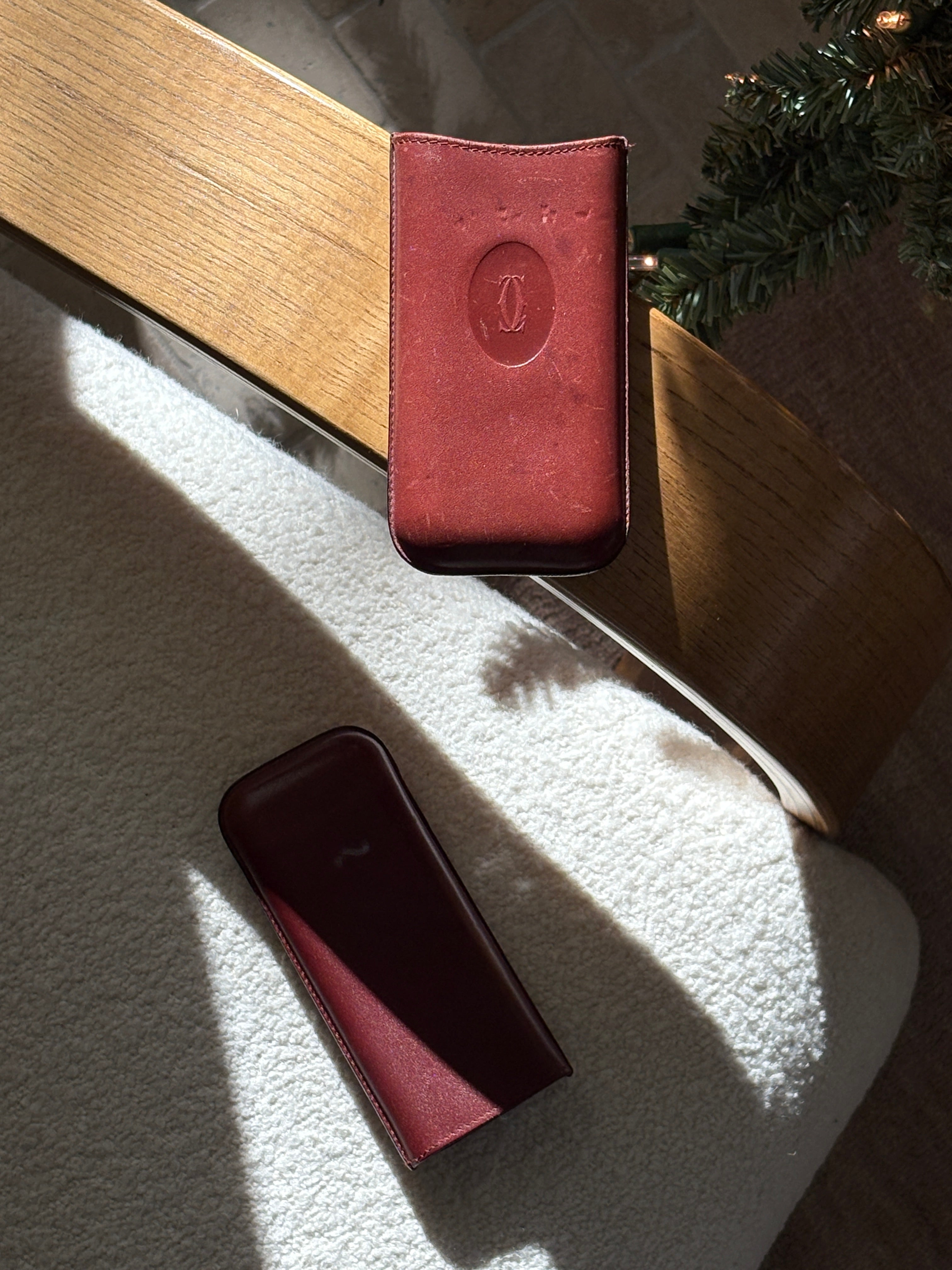 Cartier Burgundy Red Leather Cigar Case – Collectors Gene