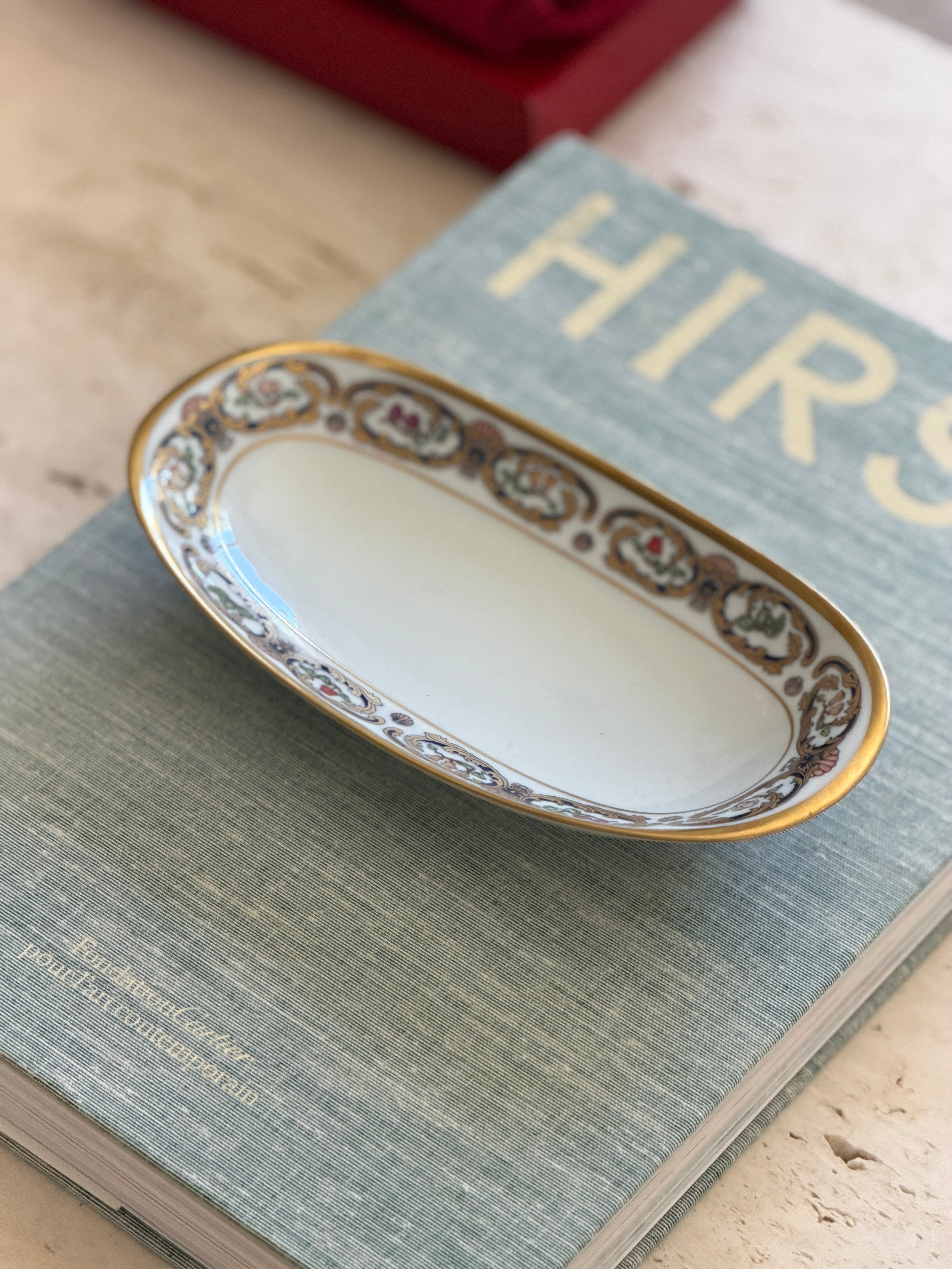 Cartier Limoges La_Maison Du Prince Porcelain Relish Dish with Original Box Pouch | Collectors Gene