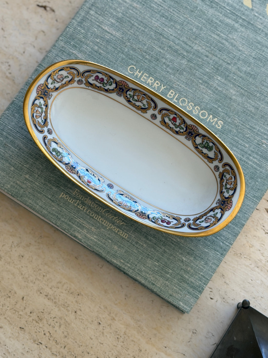Cartier Limoges La_Maison Du Prince Porcelain Relish Dish with Original Box Pouch | Collectors Gene