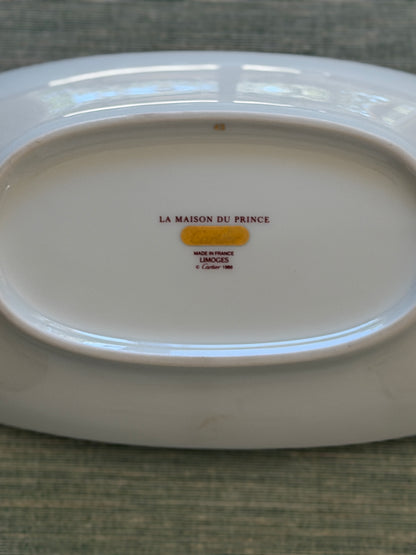 Cartier Limoges La_Maison Du Prince Porcelain Relish Dish with Original Box Pouch | Collectors Gene