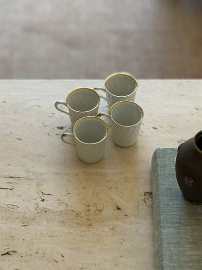 Cartier Limoges Porcelain Demitasse Espresso Cups Set of 4