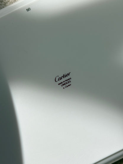 Cartier Limoges Porcelain Panthere Rectangular Tray France